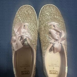 Kate Spade Klitter Keds. Pink 8.5